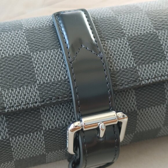 Louis Vuitton Monogram Eclipse black Watch Travel Pouch (New) - Picture 4 of 10